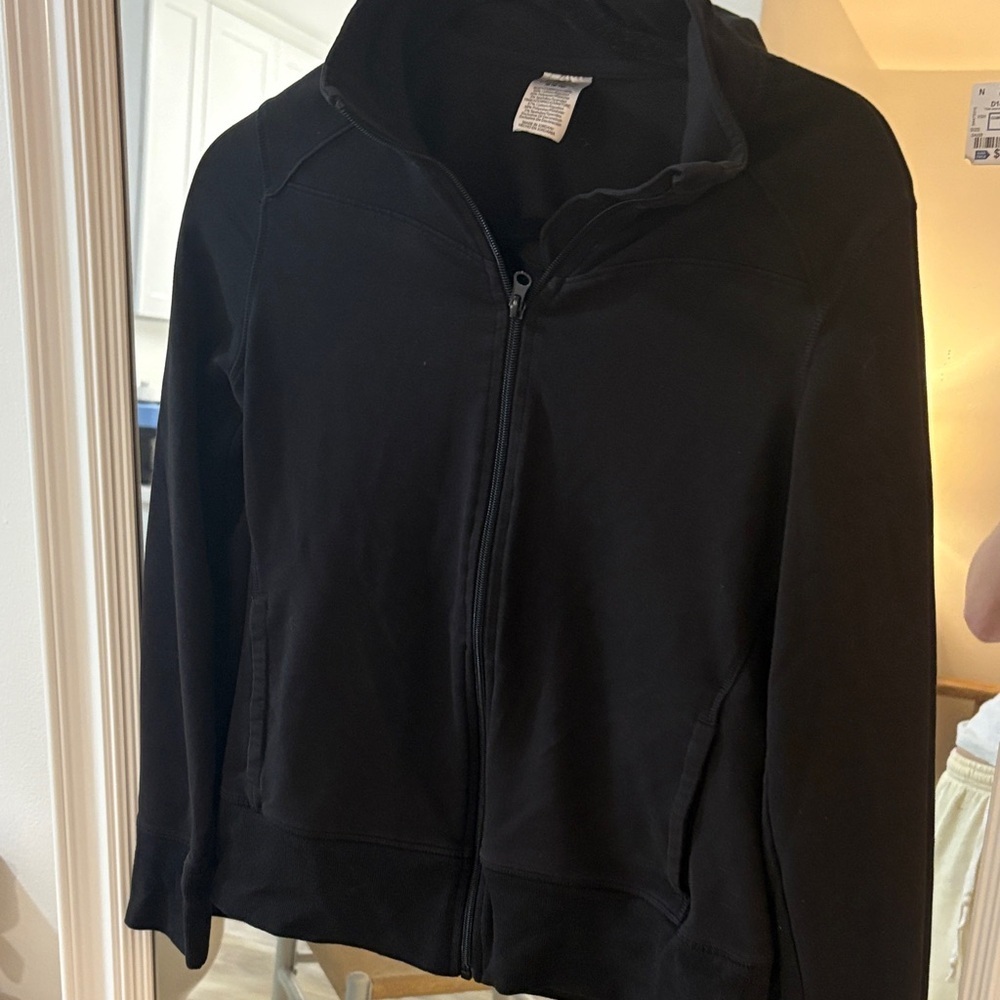 Athletic Works Black Women's Zip-Up Jacket